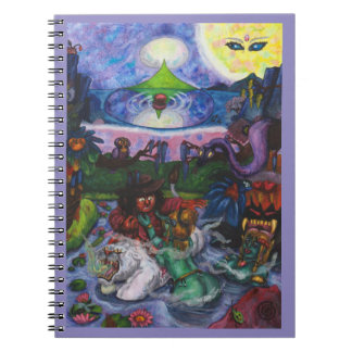 Watercolor Painting Journey Eros Lioness Pyramid Notebook