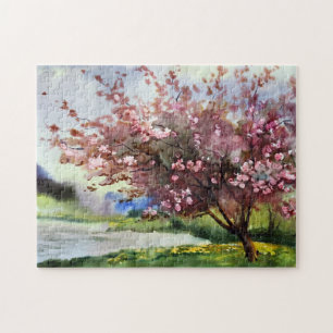 Watercolor Painting Landscape Jigsaw Puzzle