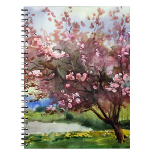 Watercolor Painting Landscape Notebook