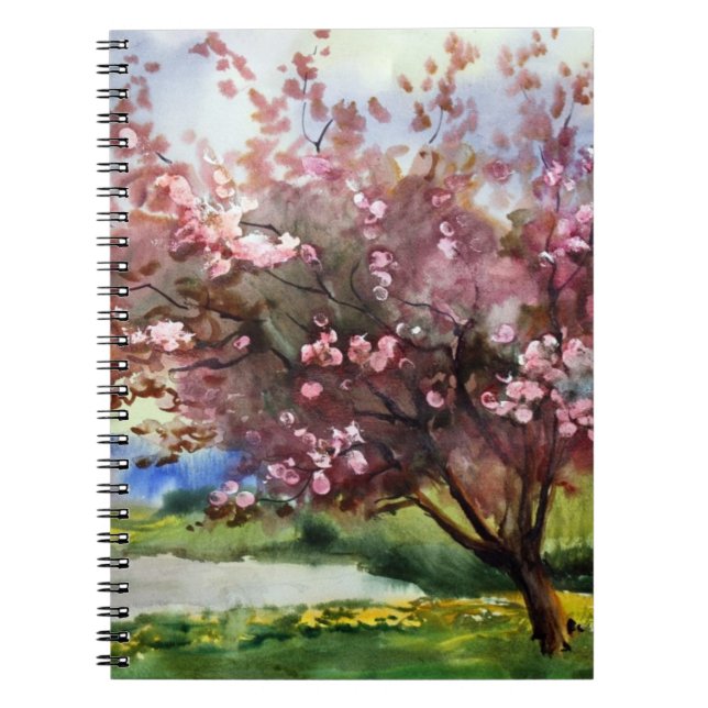 Watercolor Painting Landscape Notebook (Front)