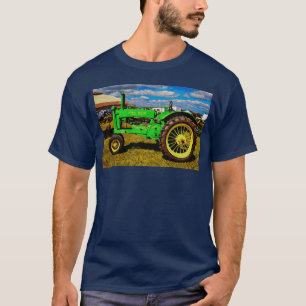 Watercolor painting of a vintage 1936 John Deere M T-Shirt