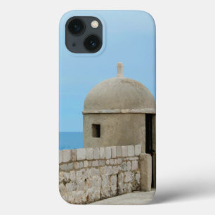 Watercolor painting of Dubrovnik city wall iPhone 13 Case