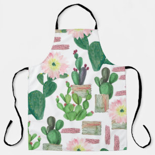 Watercolor painting seamless pattern. Watercolour Apron