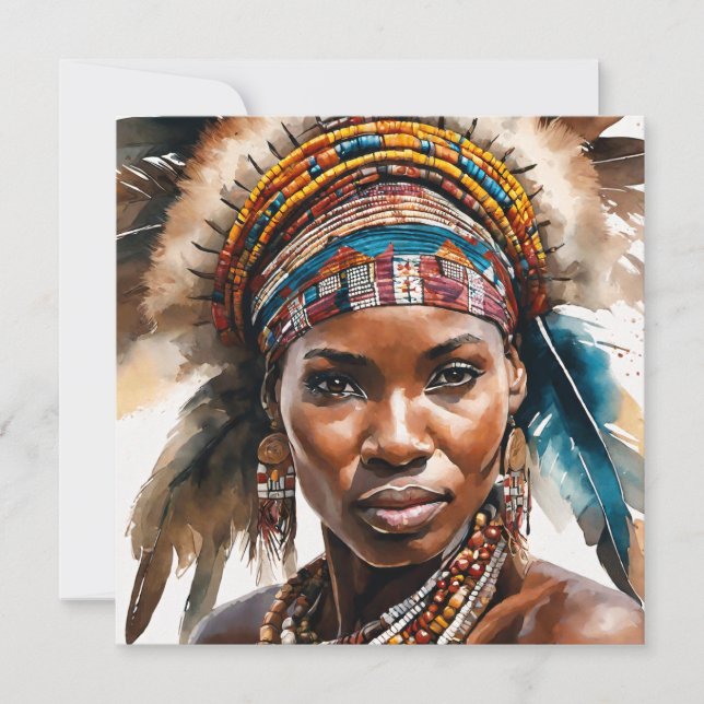 Watercolor Painting Set, Hyper Realistic Character Card (Front)