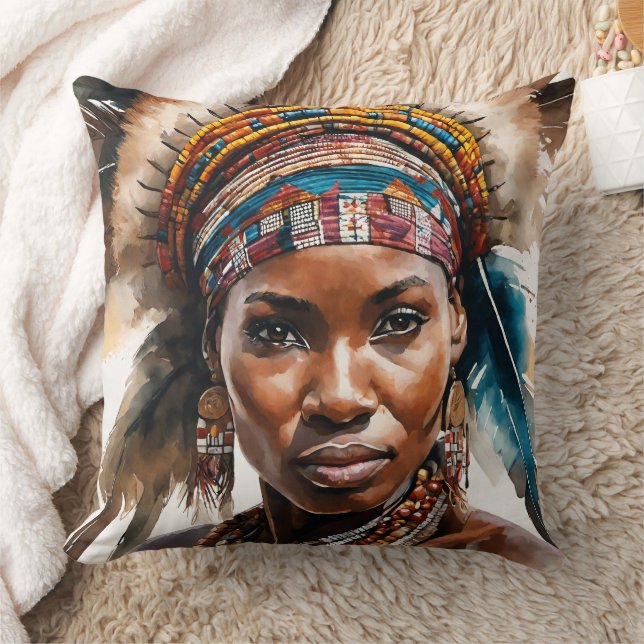 Watercolor Painting Set, Hyper Realistic Character Cushion (Blanket)