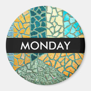 Watercolor Painting Stone Mosaic + your ideas Magnet