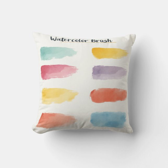 Watercolor Palette Cushion (Front)
