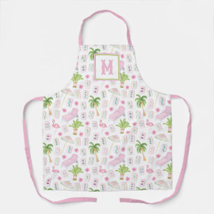 Watercolor Palm Beach Mahjong Apron