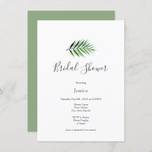 Watercolor Palm Invitation