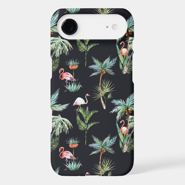Watercolor Palm Pattern Case-Mate iPhone Case (Back)