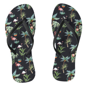 Watercolor Palm Pattern Jandals