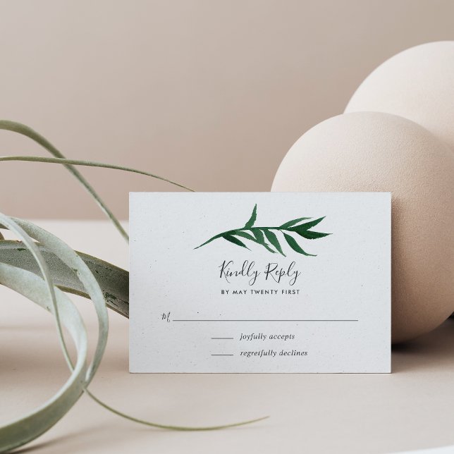 Watercolor Palm RSVP Card (Creator Uploaded)