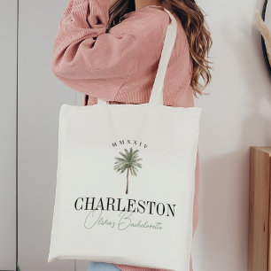 Watercolor Palm Tree Bachelorette Party Tote Bag
