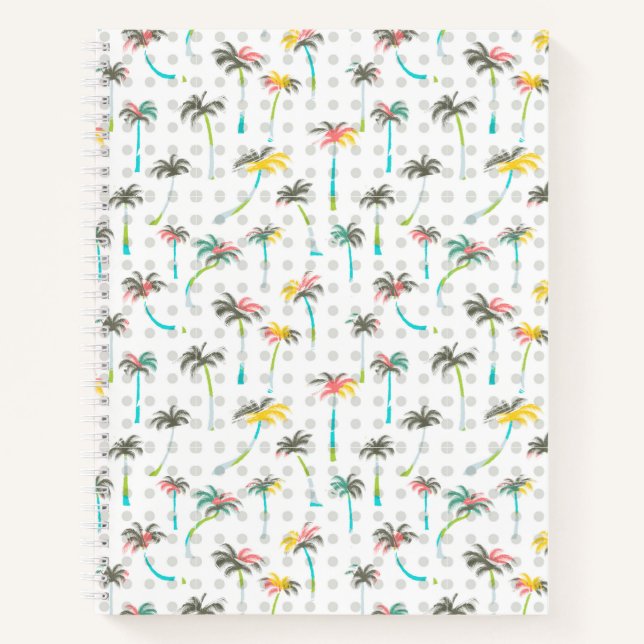 Watercolor Palm Trees Notebook (Front)