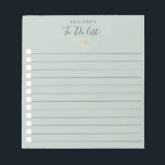 Watercolor Pampas Grass Pale Aqua Notepad<br><div class="desc">Pretty watercolor pampas grass on chic pale aqua blue,  personalised box list notepad. Text font style and colour can be customised.</div>