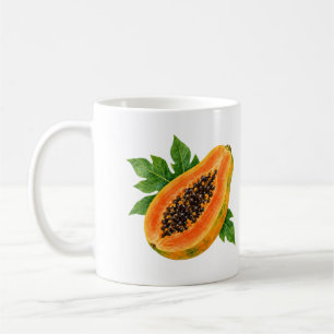 Watercolor Papaya Slice Coffee Mug