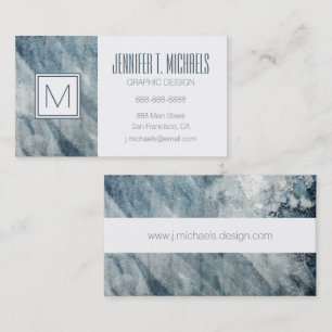 Watercolor paper. business card