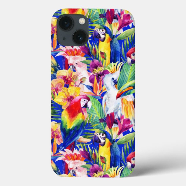 Watercolor Parrots Case-Mate iPhone Case (Back)