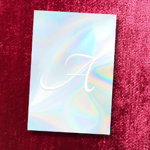 Watercolor pastel abstract custom initial monogram post-it notes