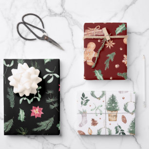 watercolor pastel holiday  Wrapping Paper Sheets