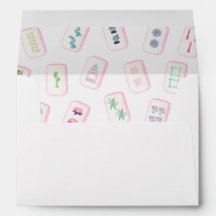 Watercolor Pastel Mahjong Tiles Monogram