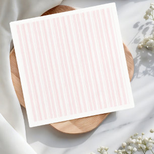 Watercolor Pastel Pink Stripe Pattern  Napkin