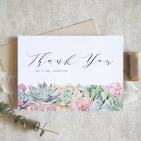 Watercolor Pastel Succulents Garland Wedding