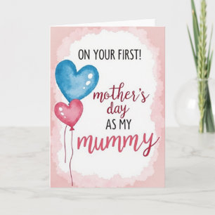 Watercolor Pattern Mothers Day Card