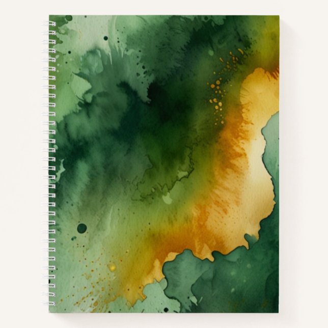 WATERCOLOR PATTERN Notebook (Front)