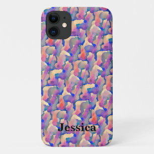 Watercolor Pattern Personalised iPhone 11 Case