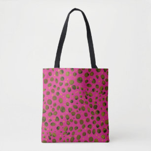 Watercolor Pattern with Abstract Cheetah Skin. Tote Bag