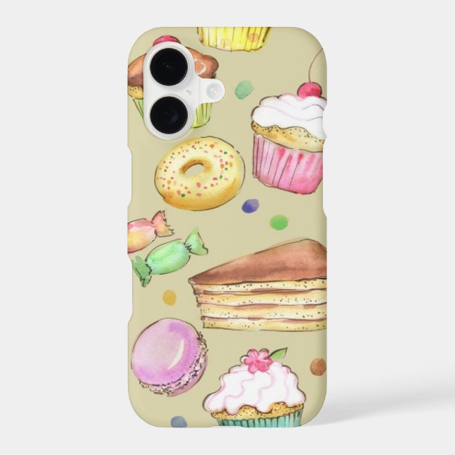 Watercolor pattern with sweets (Back)