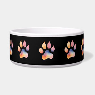 Watercolor Paw Print Background