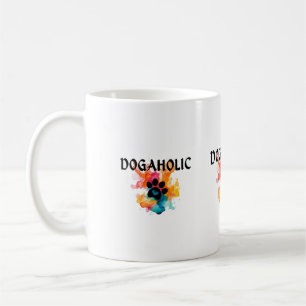 Watercolor Paw Print Mug – Colourful Dog Lover Gif