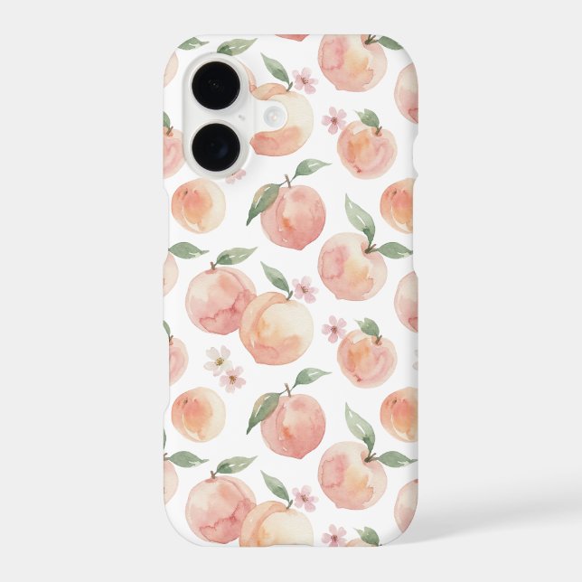 Watercolor Peach Fruit Pattern – Soft Pastel (Back)
