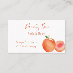 Watercolor Peaches Business Card
