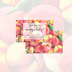 Watercolor peaches how big is mummy's belly enclosure card