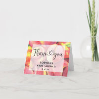 Watercolor peaches - Thank you baby shower