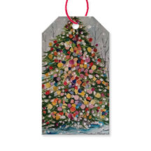 Watercolor Pearls Christmas tree