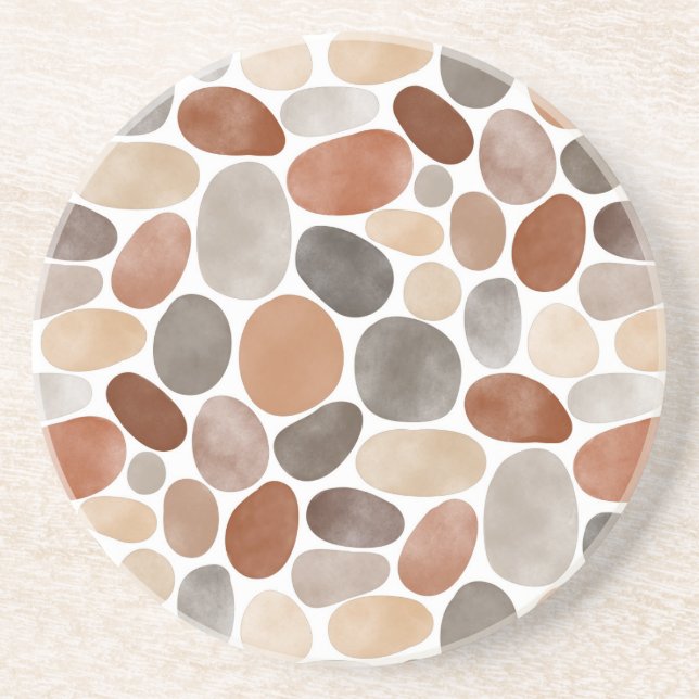 Watercolor Pebbles 230921 Coaster (Front)