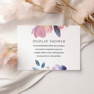 Watercolor Peony Display Shower Card