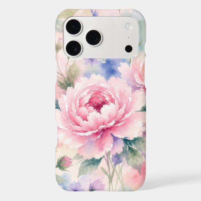 Watercolor Peony Flower (Back)