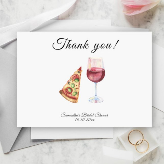 Watercolor Perfect Pair Bridal Shower Thank You (Creator Uploaded)