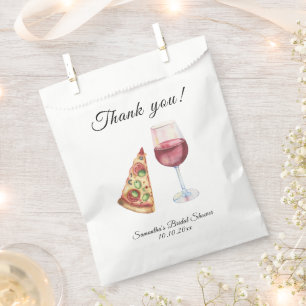 Watercolor Perfect Pair Bridal Shower Thank You Favour Bags