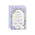 Watercolor Periwinkle Blue Butterfly Quinceañera