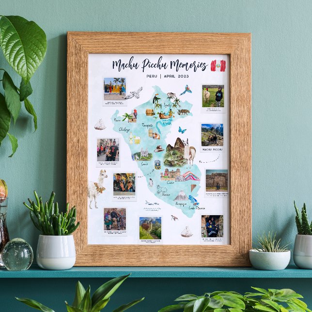 Watercolor Peru Map | Holiday Photos Poster (Creator Uploaded)