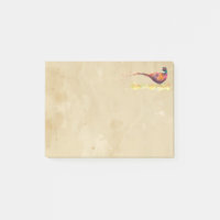 Watercolor Pheasant Game Bird Wildlife Nature Art