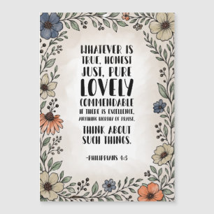 Watercolor Philippians 4:8