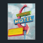 Watercolor Phoenix Motel Postcard<br><div class="desc">Watercolor Phoenix Motel  Artist: Naomi McCavitt</div>