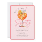 Watercolor Photo Aperol Spritz Bridal Shower